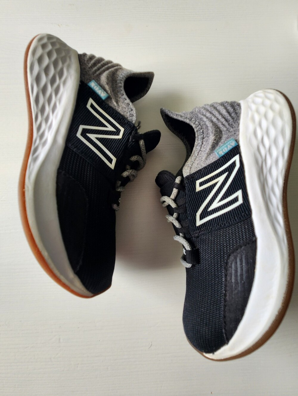 New Balance Kids' Fresh Foam Roav Lace-up Sneaker Size: 13.5 Black/Gray